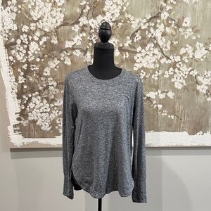 Athleta Heather Gray Long Sleeve Tee
